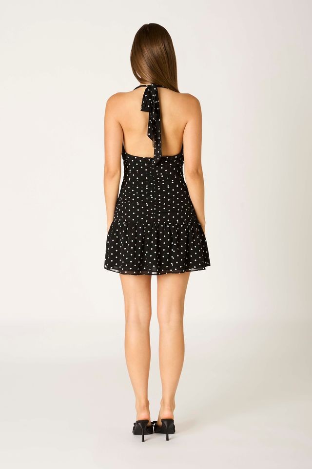 navy blue dress size 10 Maddie V-Neck Dress