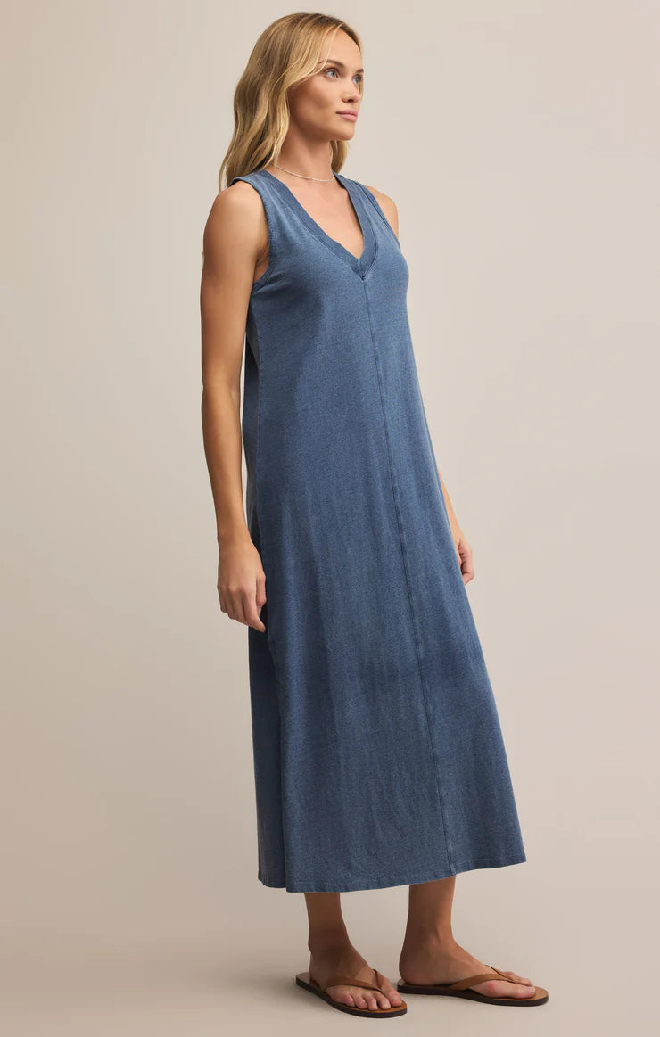 green emerald velvet dress Denim Tunic Dress D4231 Medium main image 1