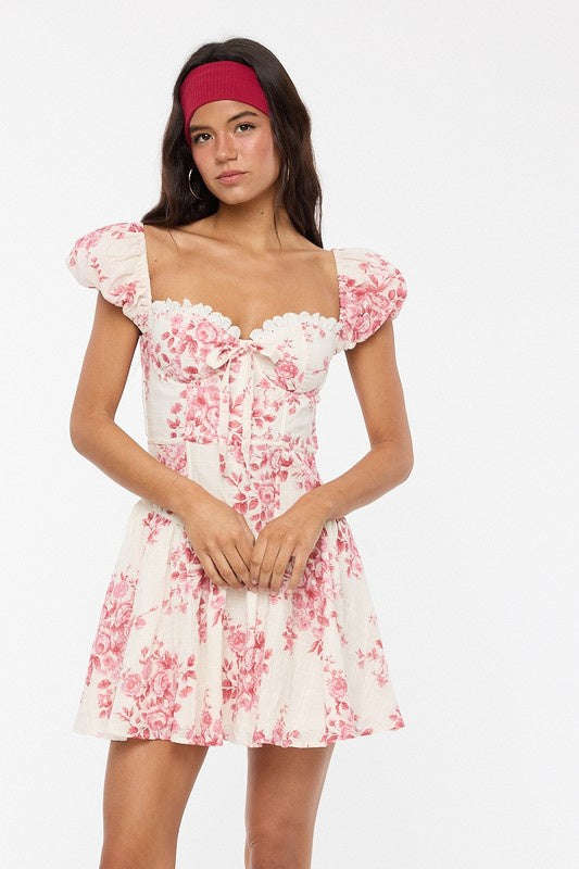 erika mini dress Erika Floral Mini Dress – BOBBI ROCCO