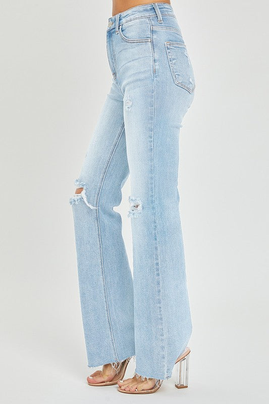 Ronnie Distressed Flare Jean