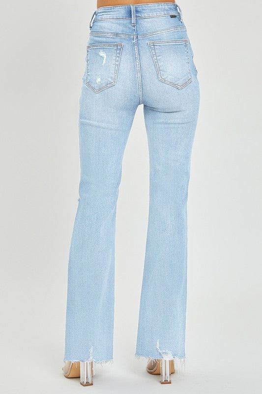 Ronnie Distressed Flare Jean