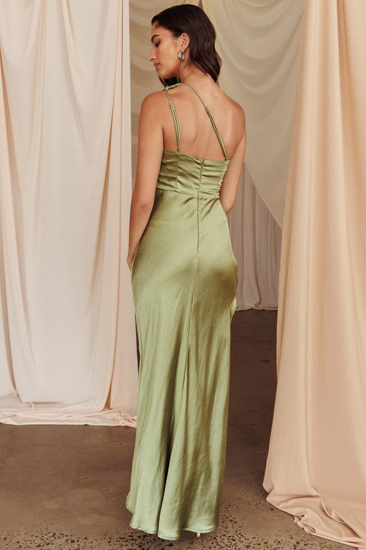 Cindie Satin Maxi Dress