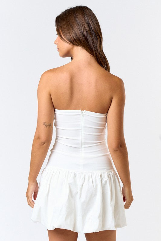 Belmont Strapless V-neck Mini Dress