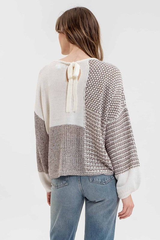 Berkeley Back Tie Knit Sweater