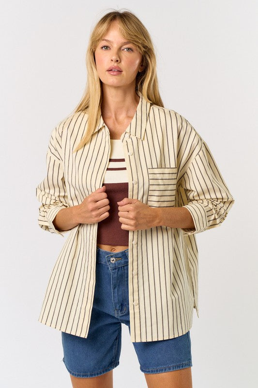 Maxie Long Sleeve Button Down Shirt