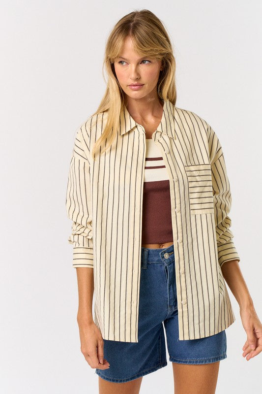 Maxie Long Sleeve Button Down Shirt