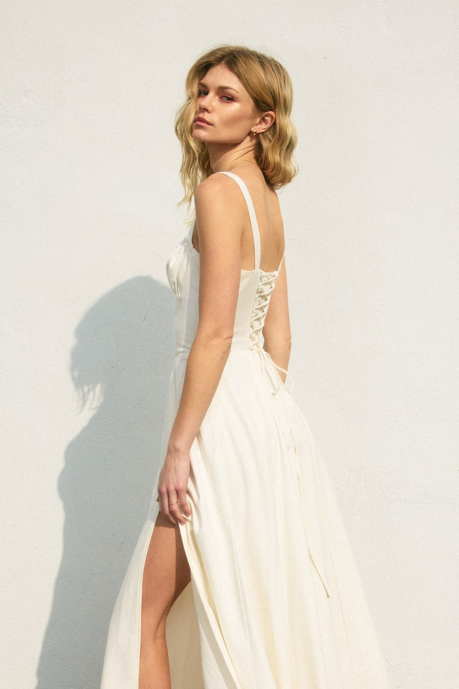 rosalie midi dress Bardot Rosalie Midi Dress in Orchid White