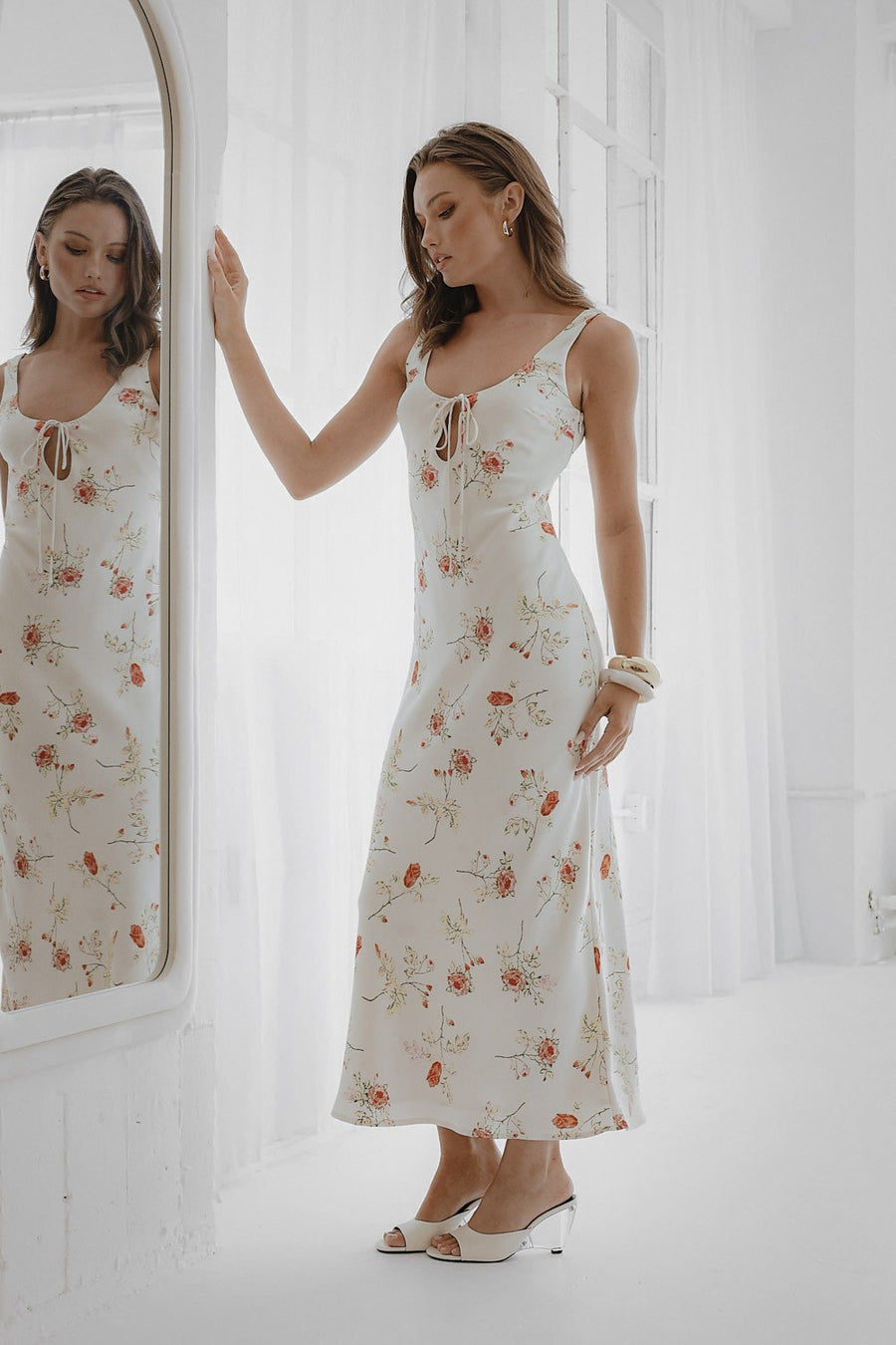 Vestido largo floral Posie