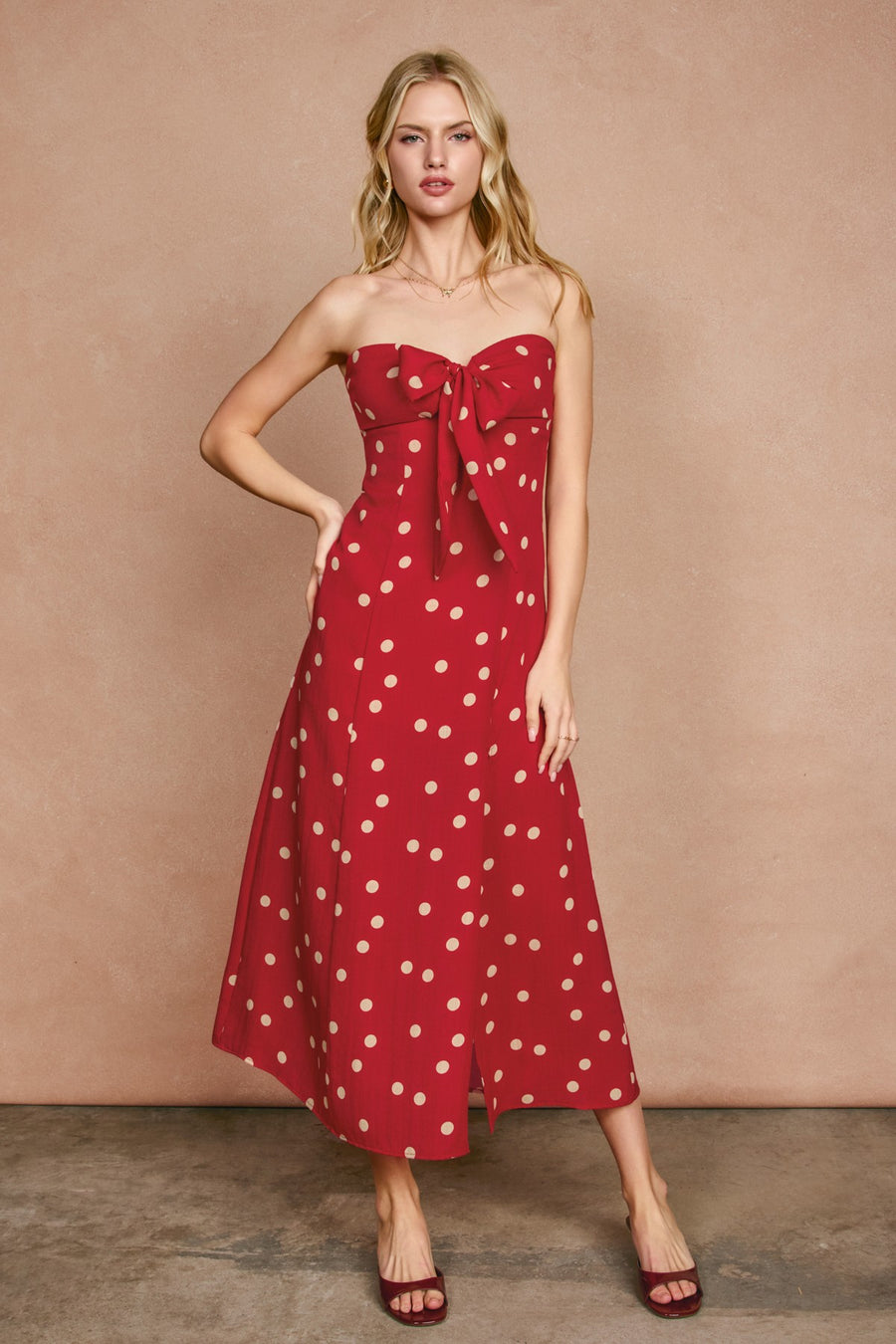 benni red dress Jade Maxi Dress BENNI