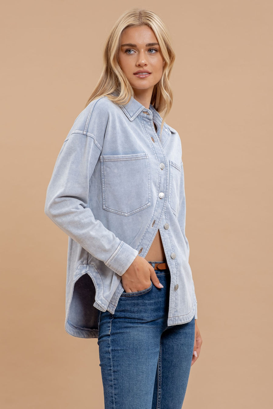 Chambray Button Up