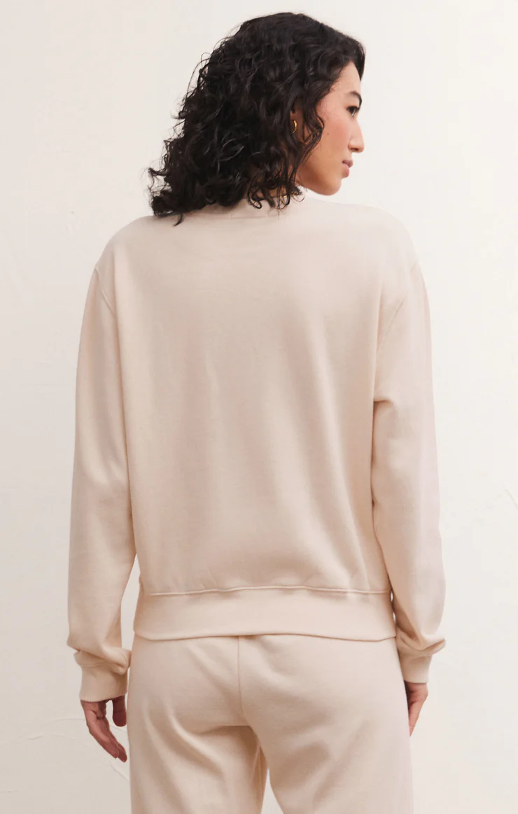 Relaxed fit crew neck sweater.