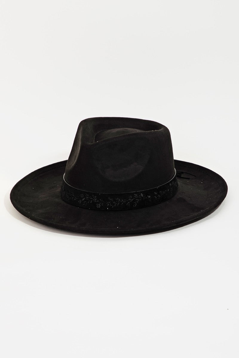 Black fedora hat, 