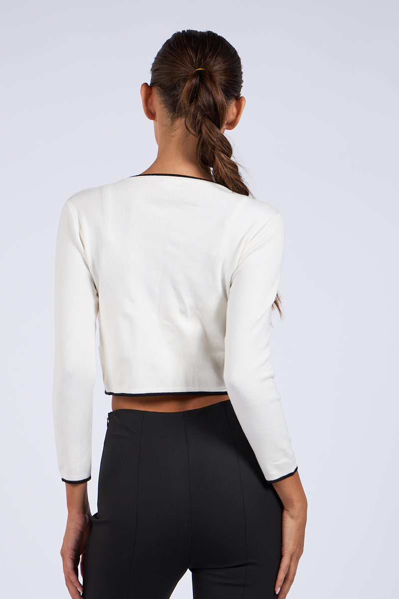 Tiramisu Long Sleeve Crop