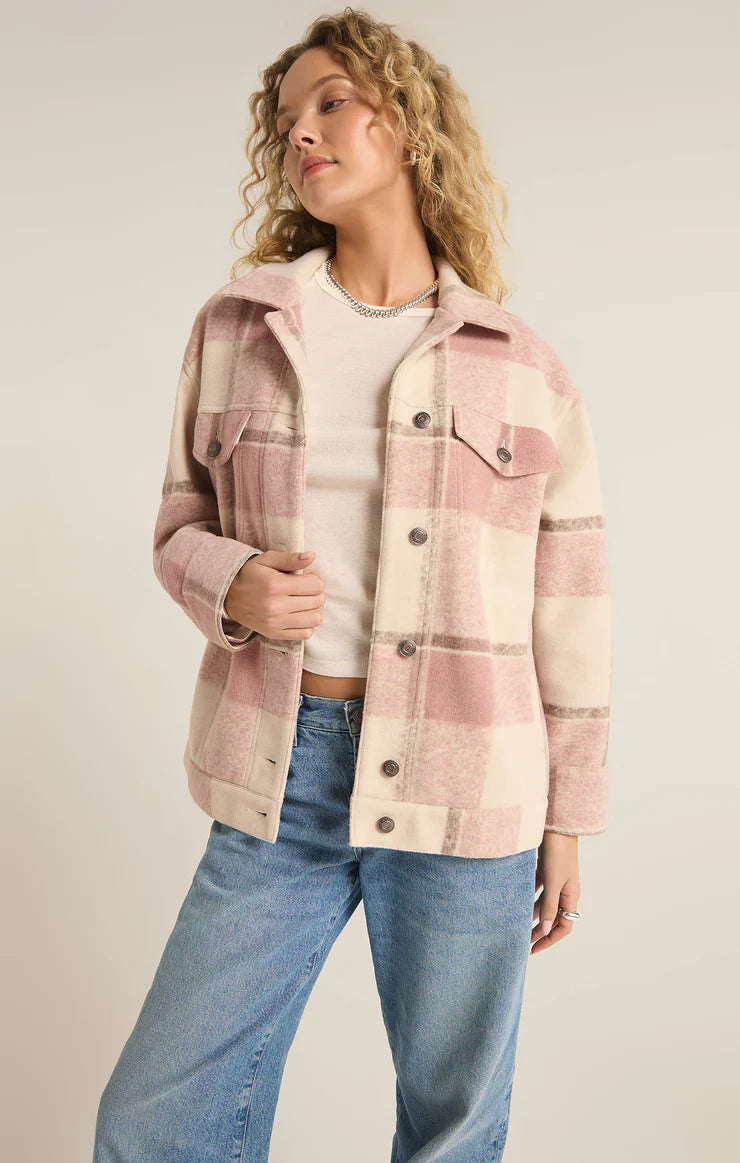 Preston Knit Plaid Jacket