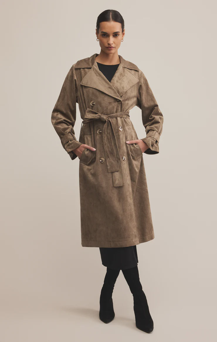 Dorian Suede Trench