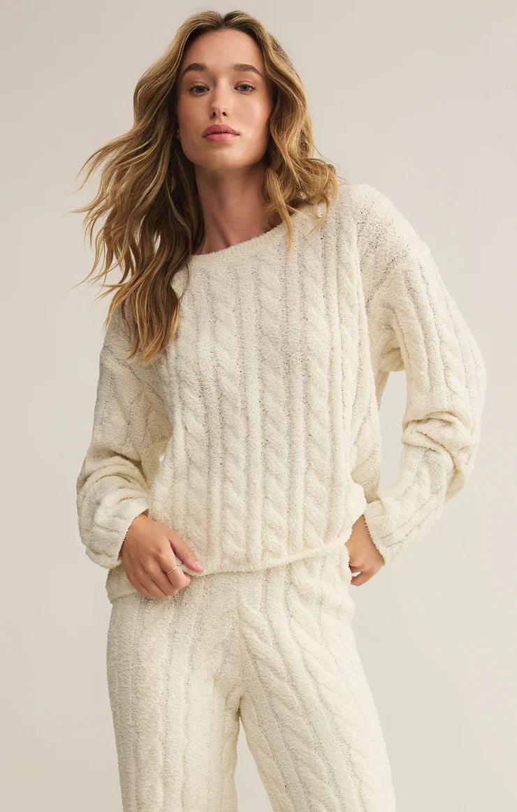 Carol Cable Knit LS