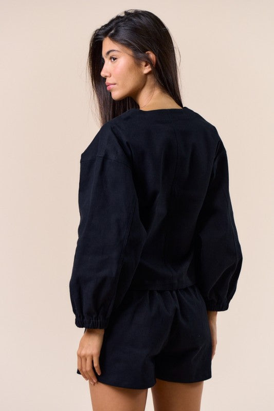 Madelina Embroidered Long Sleeve Top